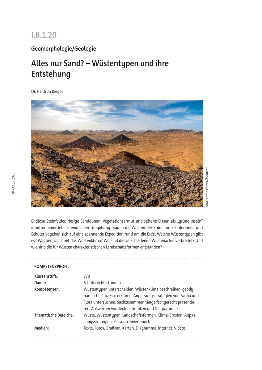 Alles nur Sand?