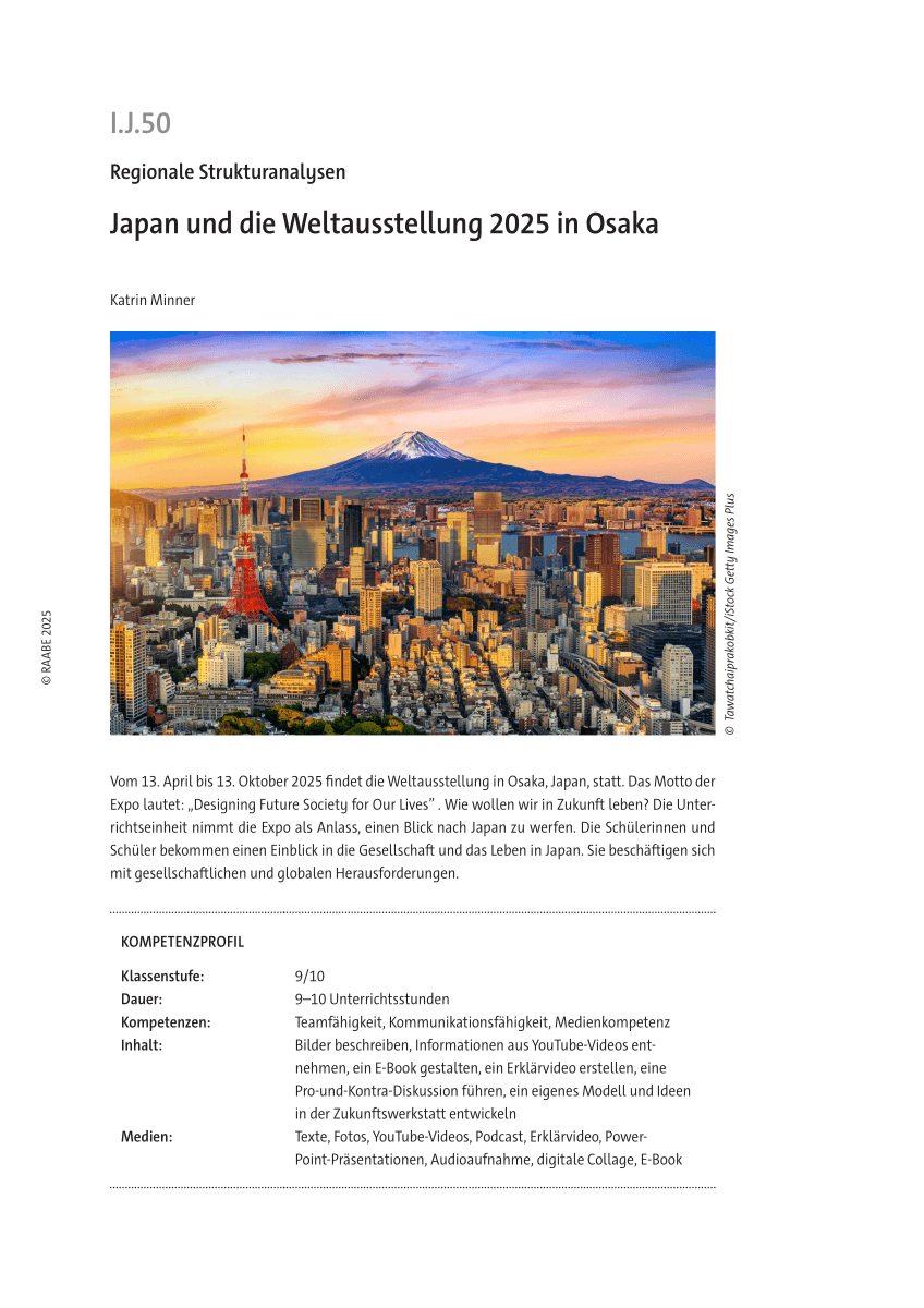 Japan und die Weltausstellung 2025 in Osaka