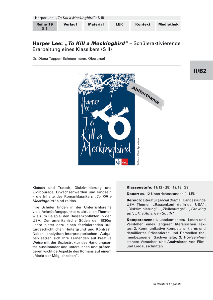 Harper Lee: „To Kill a Mockingbird“