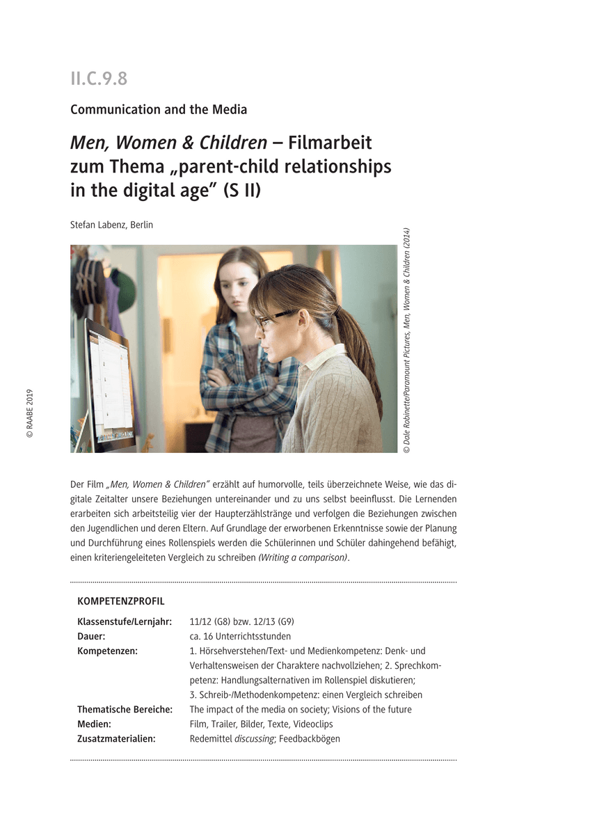 The film "Men, Women & Children"