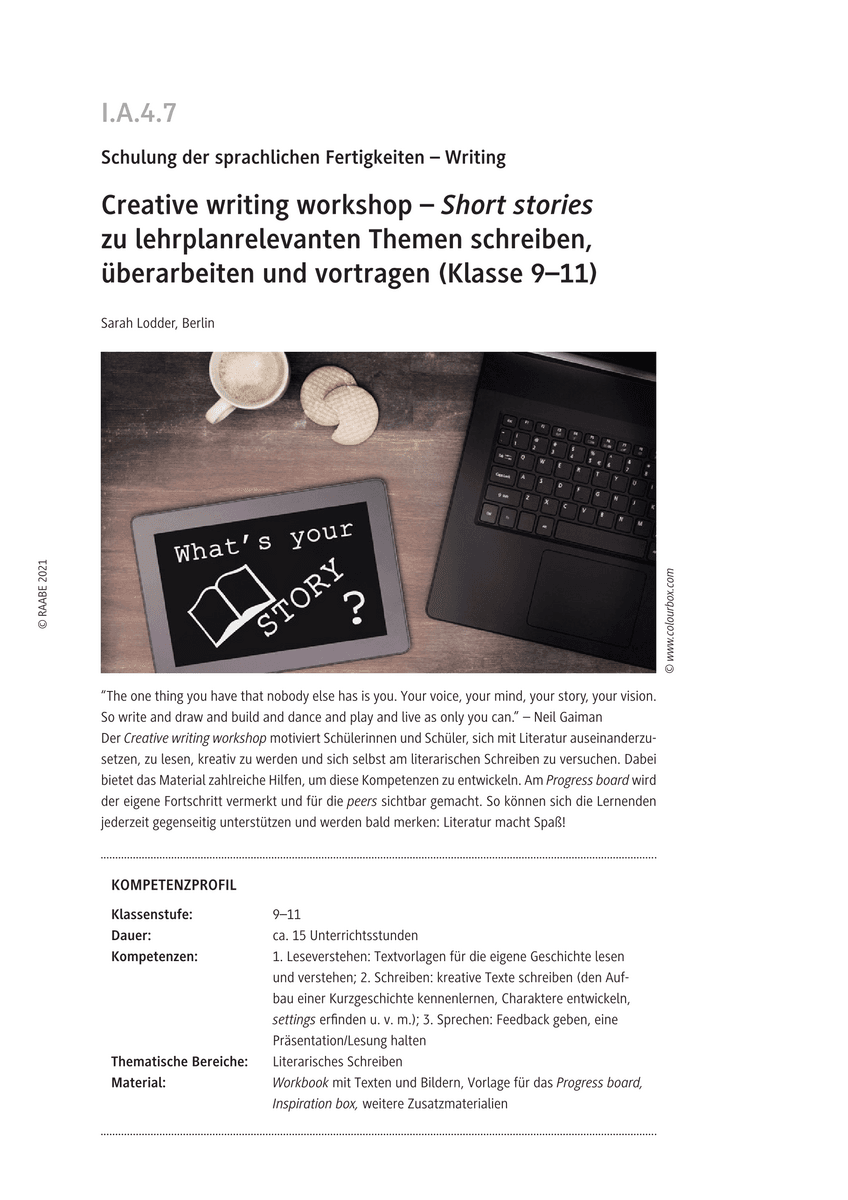 Creative writing workshop