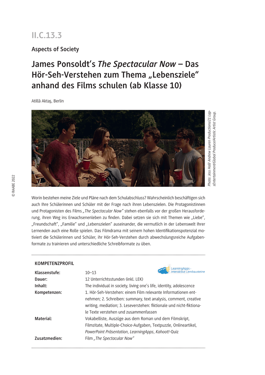 James Ponsoldt’s The Spectacular Now