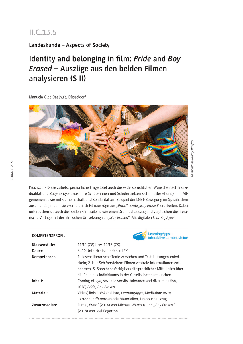 Identity and belonging in film: Pride and Boy Erased