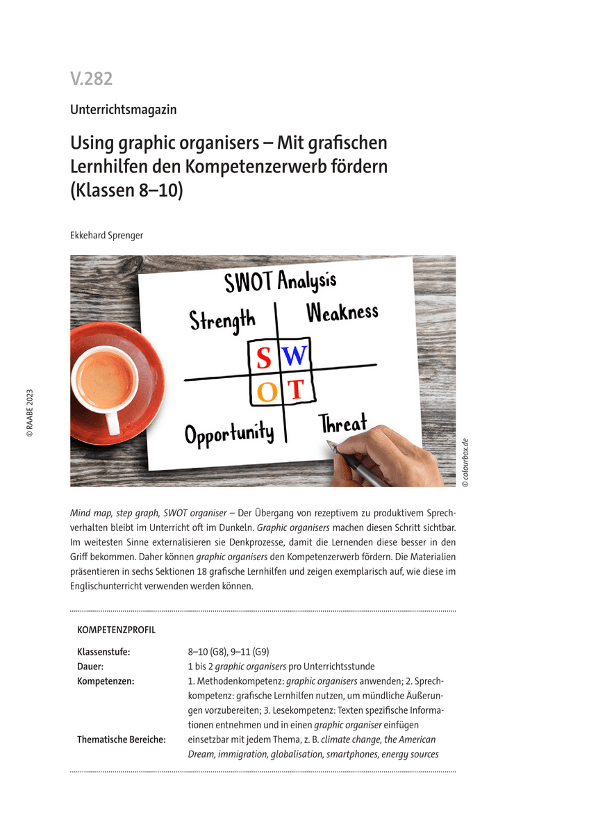 Using graphic organisers