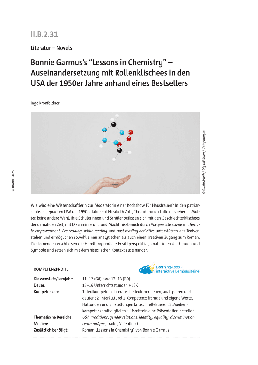 Bonnie Garmus’s “Lessons in Chemistry”