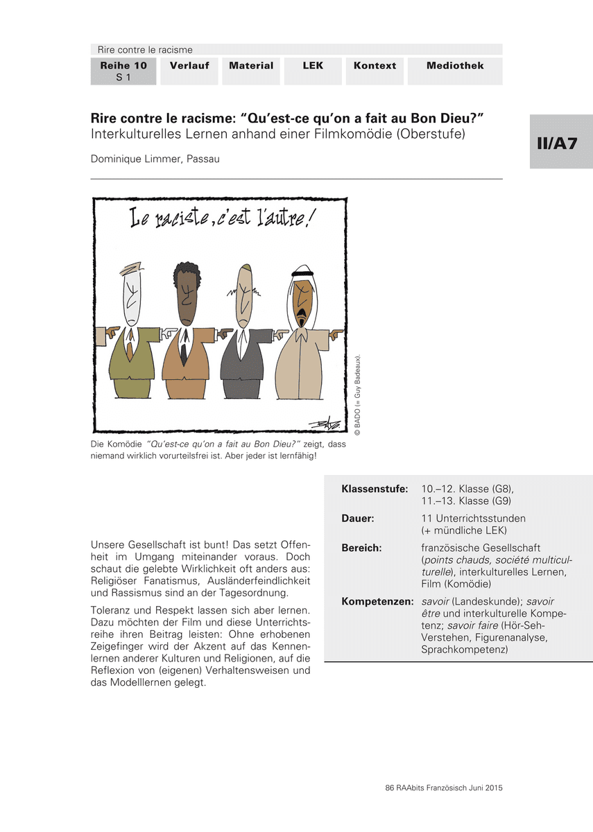 Rire contre le racisme: „Qu'est-ce qu'on a fait au Bon Dieu?“