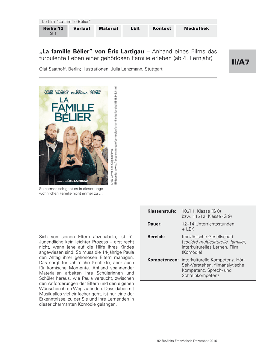 „La famille Bélier” von Éric Lartigau