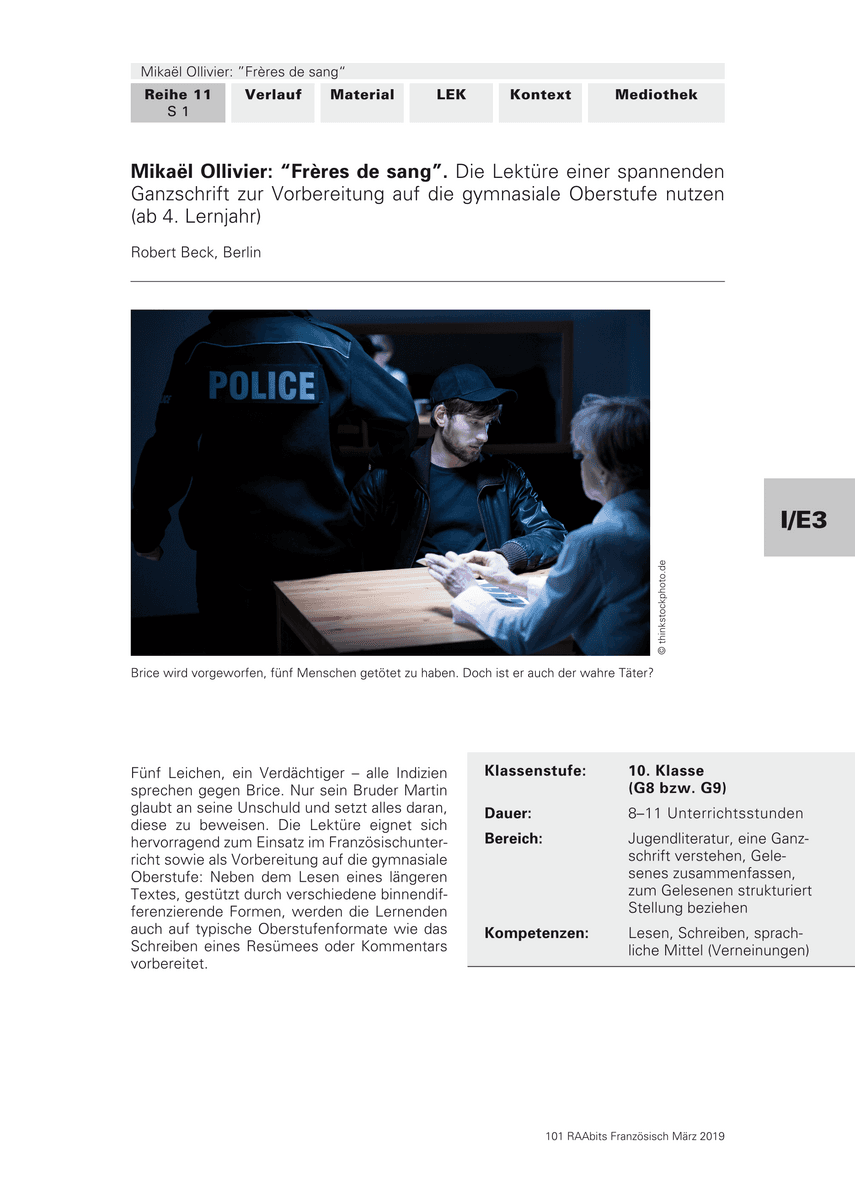 Mikaël Ollivier: „Frères de sang“