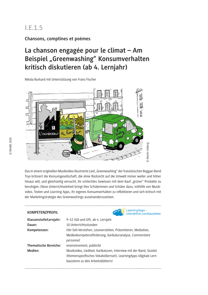 La chanson engagée pour le climat