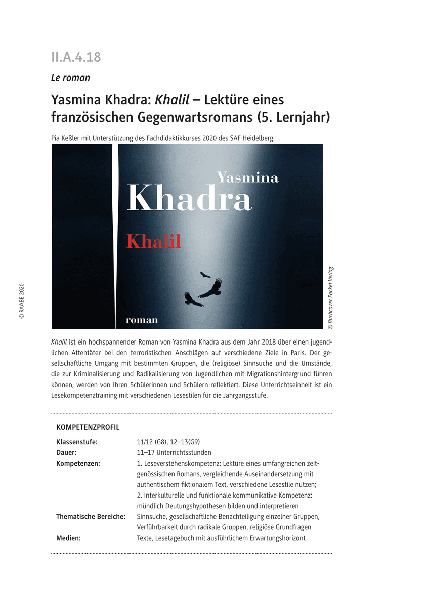 Yasmina Khadra: Khalil