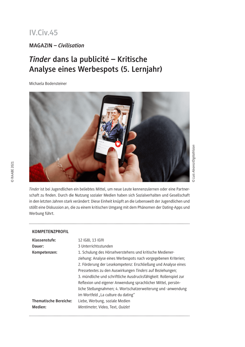 Tinder dans la publicité