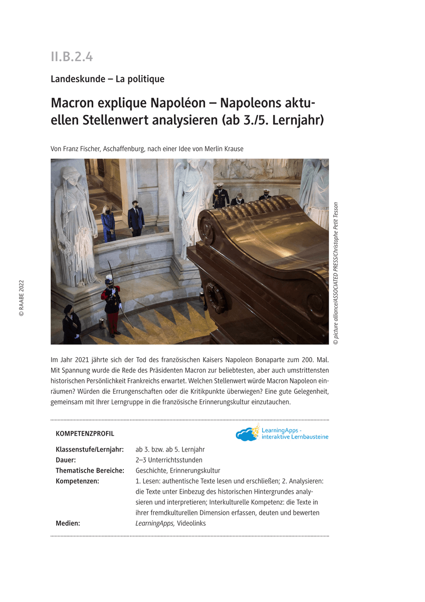 Macron explique Napoléon