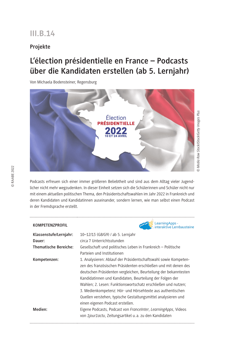 L'élection présidentielle en France
