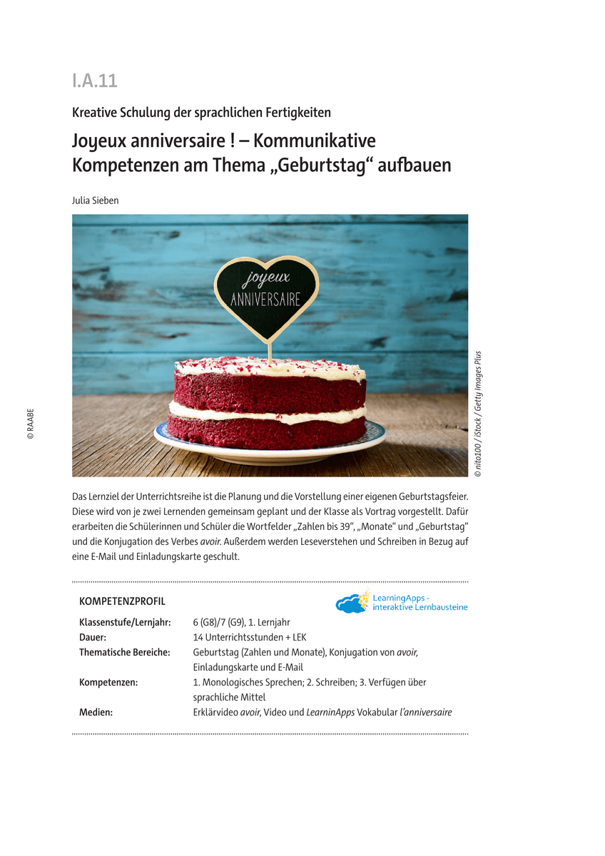 Joyeux anniversaire !