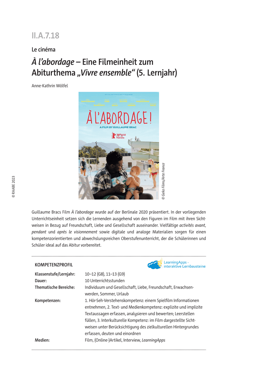 À l’abordage