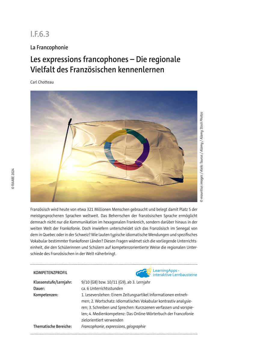 Les expressions francophones