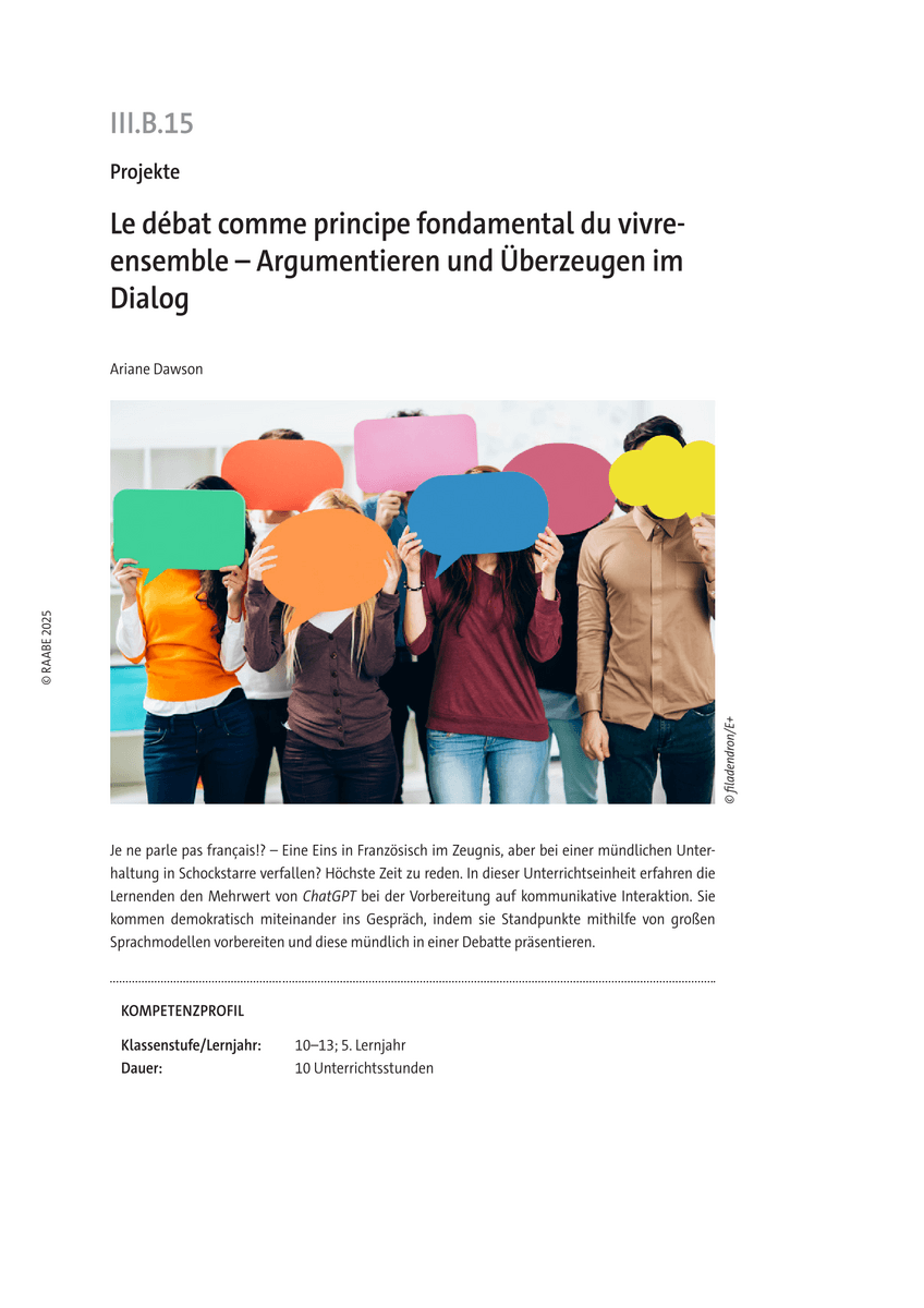 Le débat comme principe démocratique