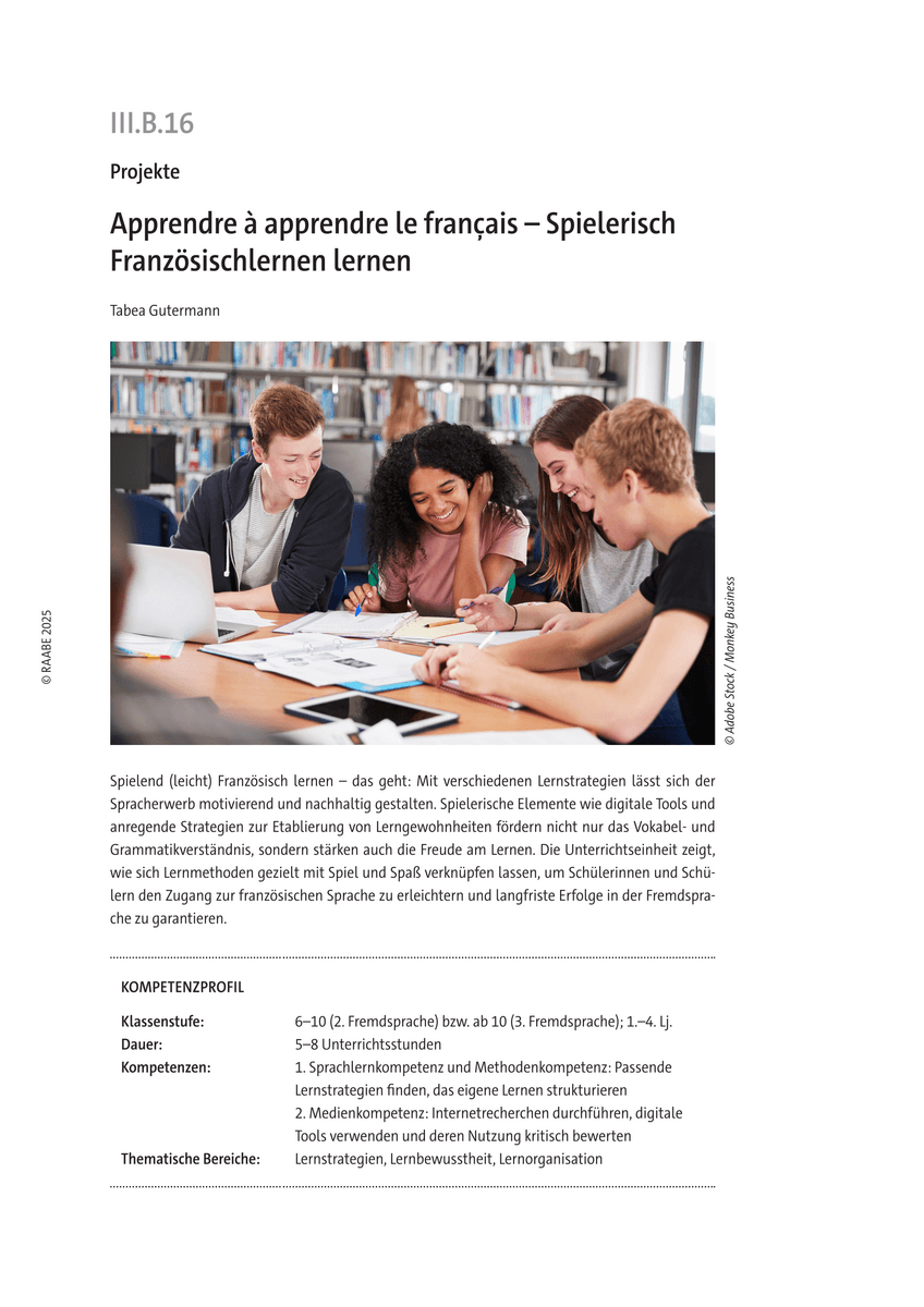 Apprendre à apprendre le français