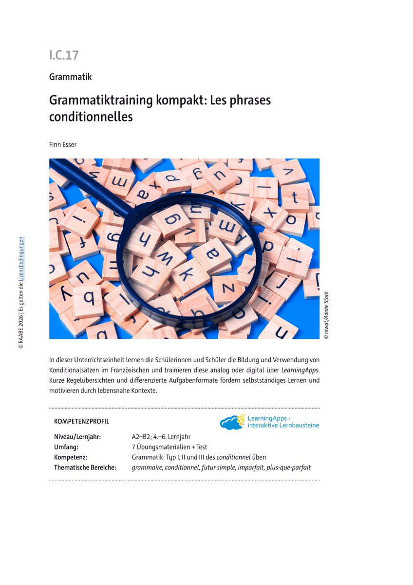 Grammatiktraining kompakt: Les phrases conditionnelles