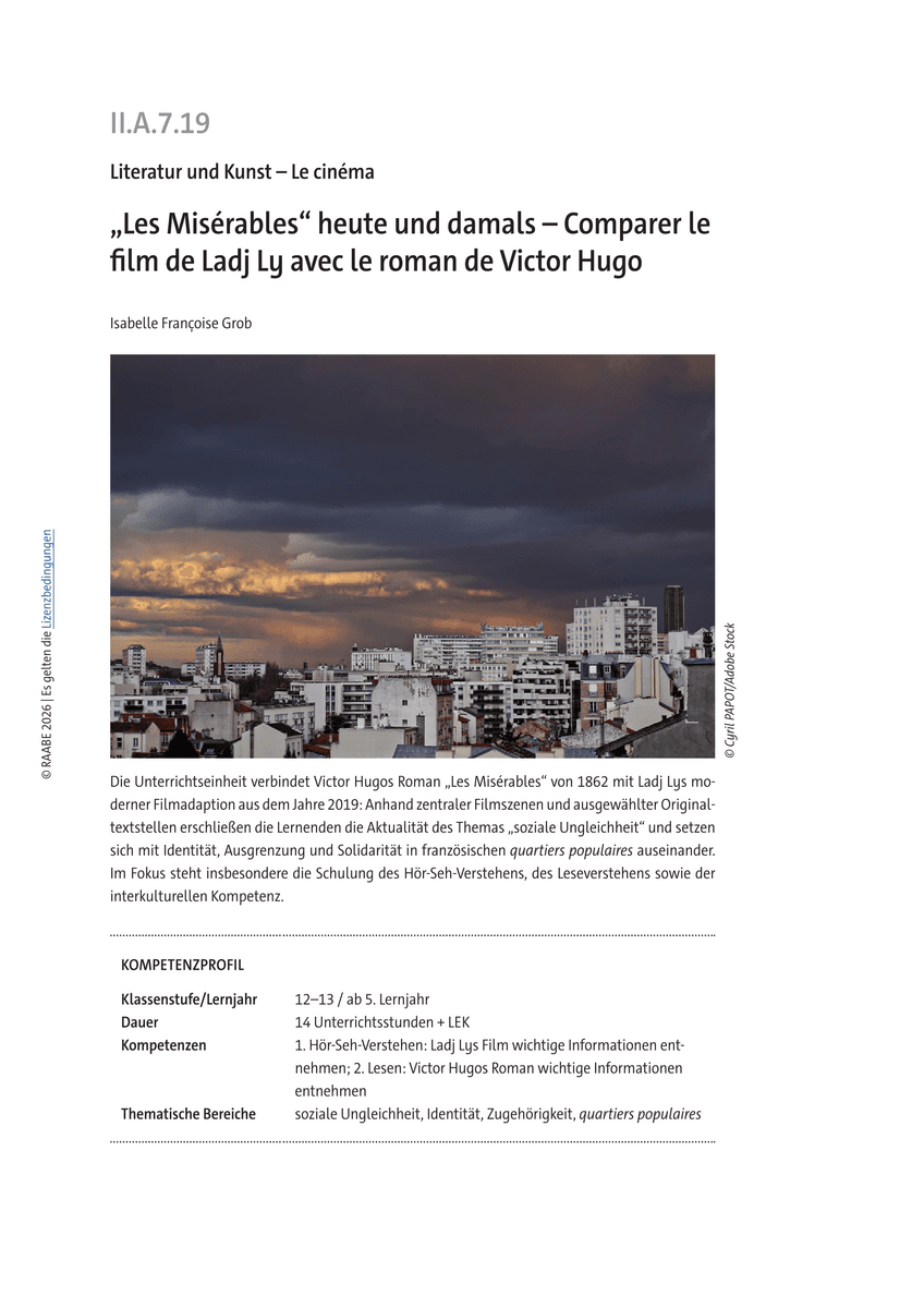 „Les Misérables“ heute und damals