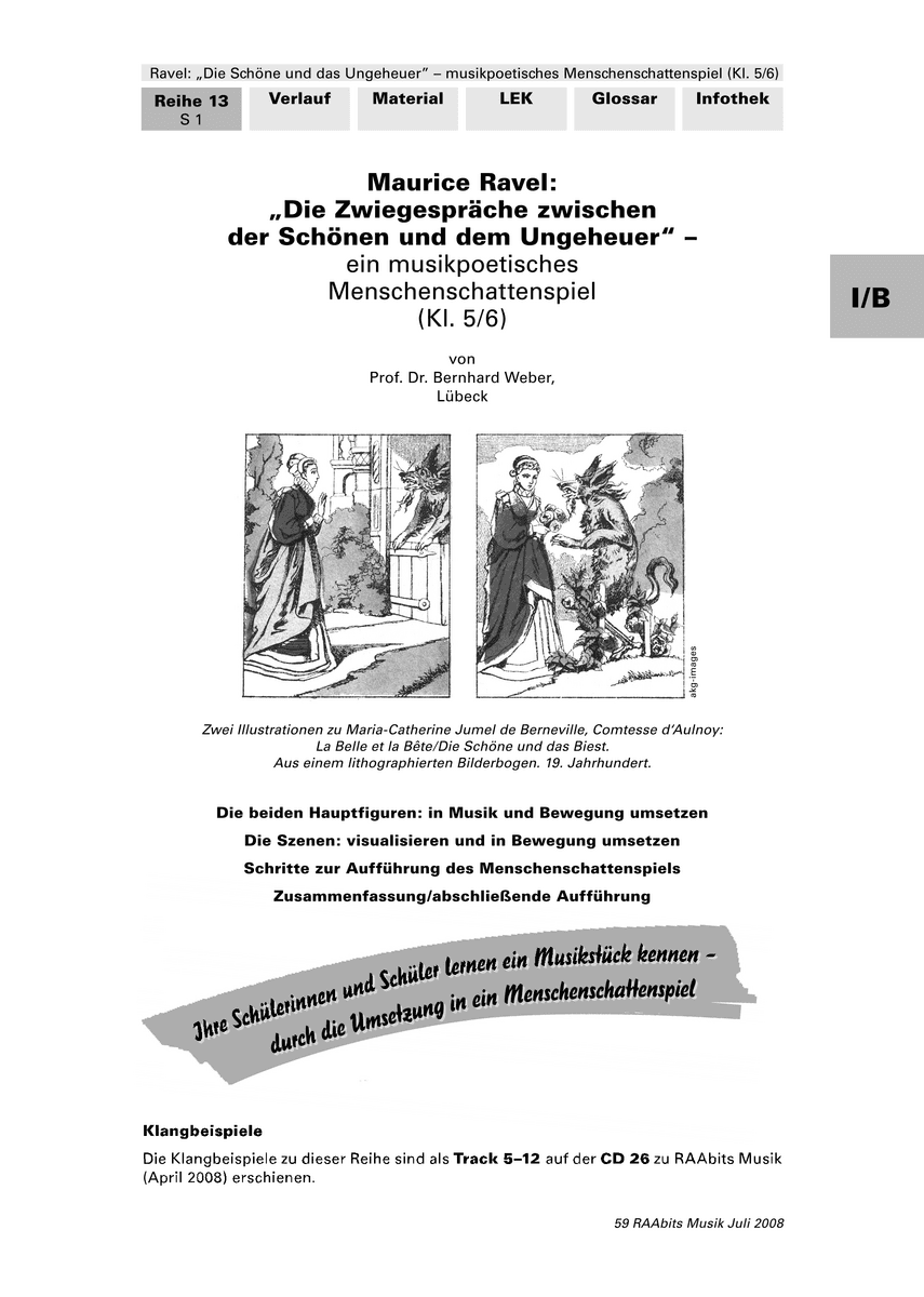 Maurice Ravel: „Die Zwiegespräche zwischen der Schönen und dem Ungeheuer“