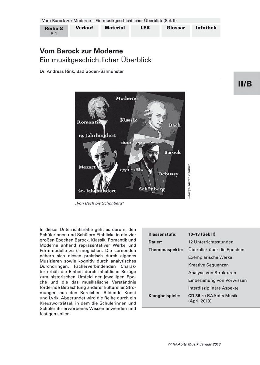 Vom Barock zur Moderne