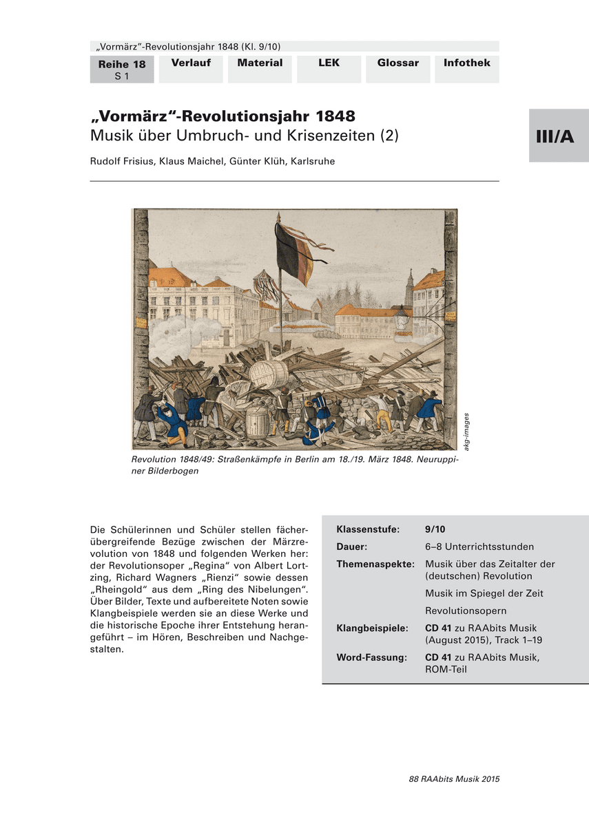 „Vormärz“-Revolutionsjahr 1848