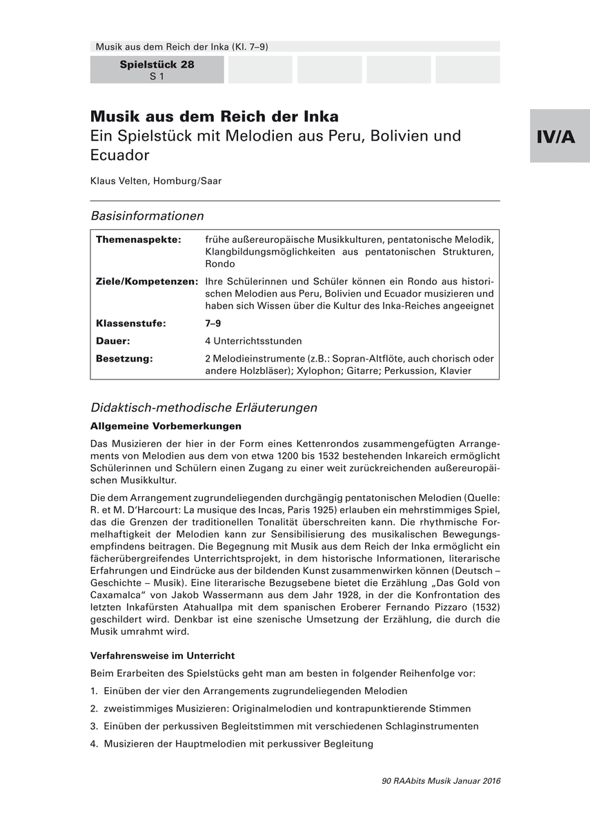 Musik aus dem Reich der Inka
