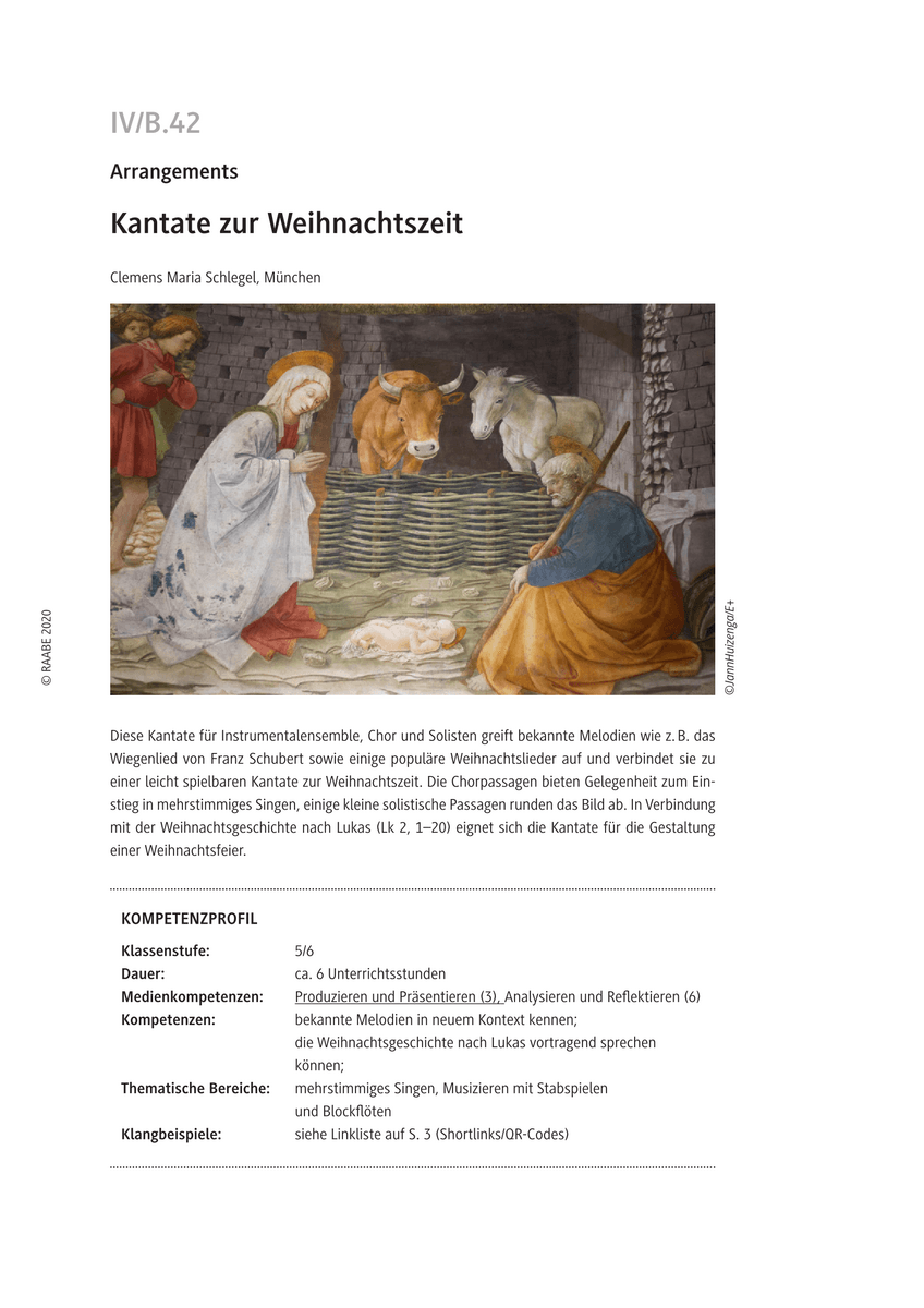 Kantate zur Weihnachtszeit