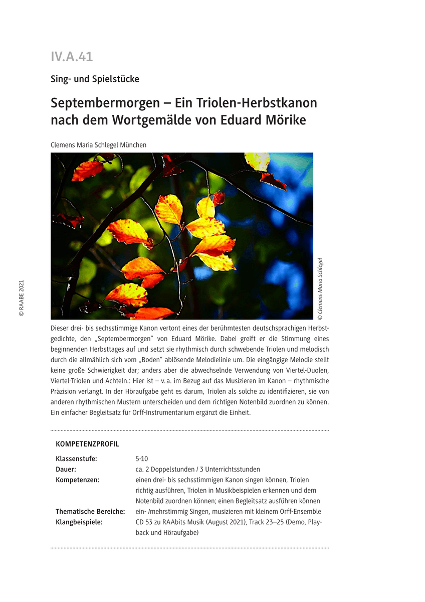 „Septembermorgen“