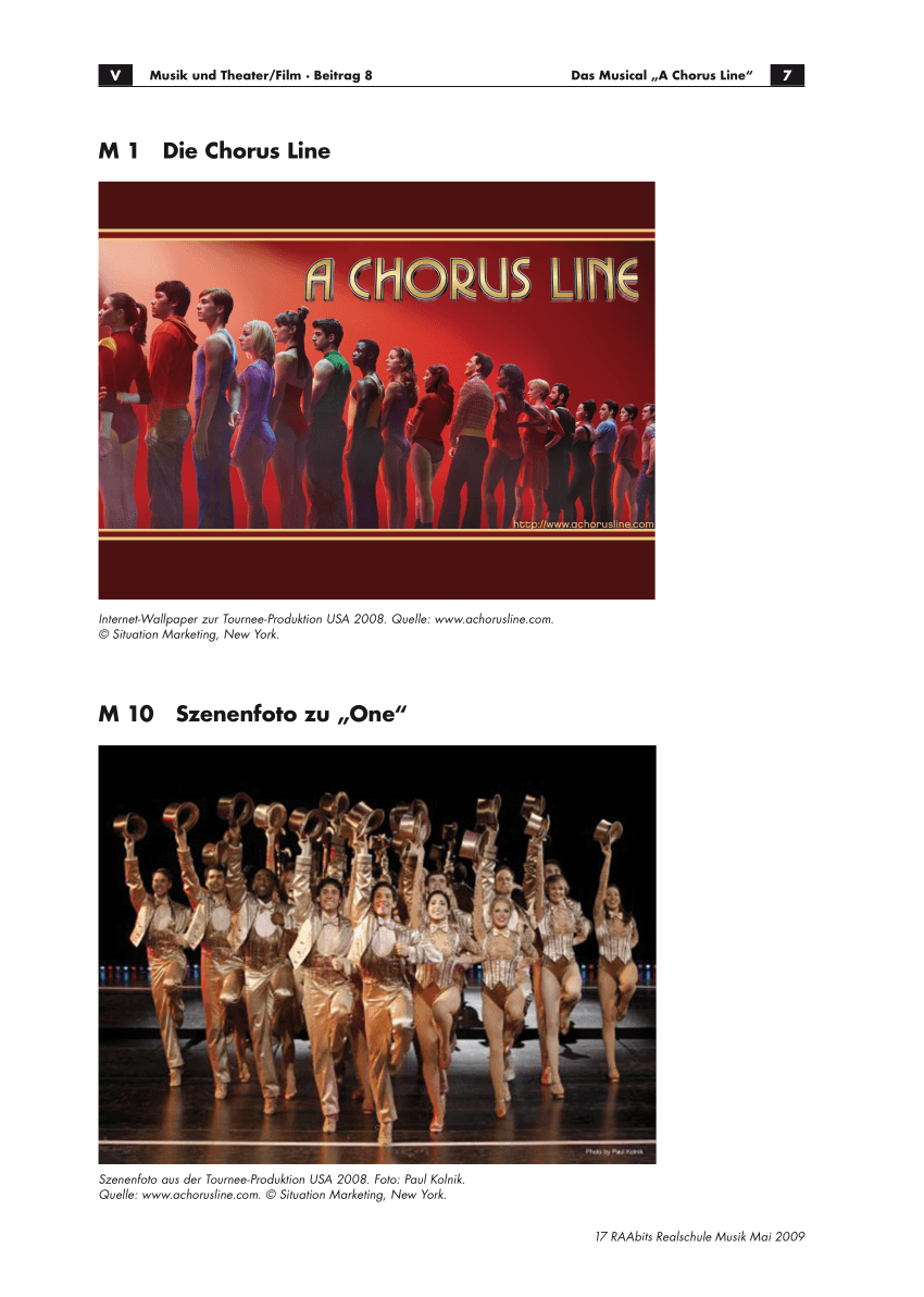 Das Musical "A Chorus Line"