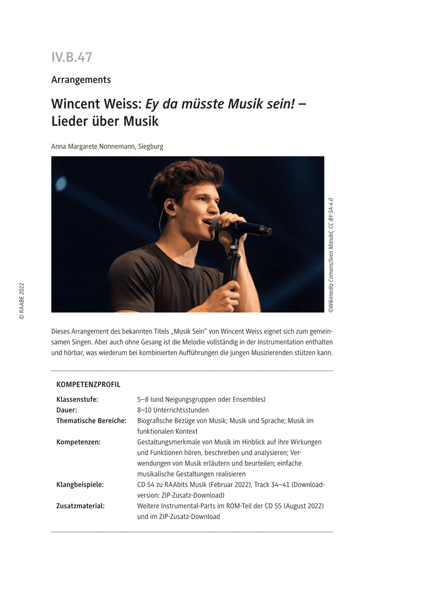 Wincent Weiss: Ey da müsste Musik sein!