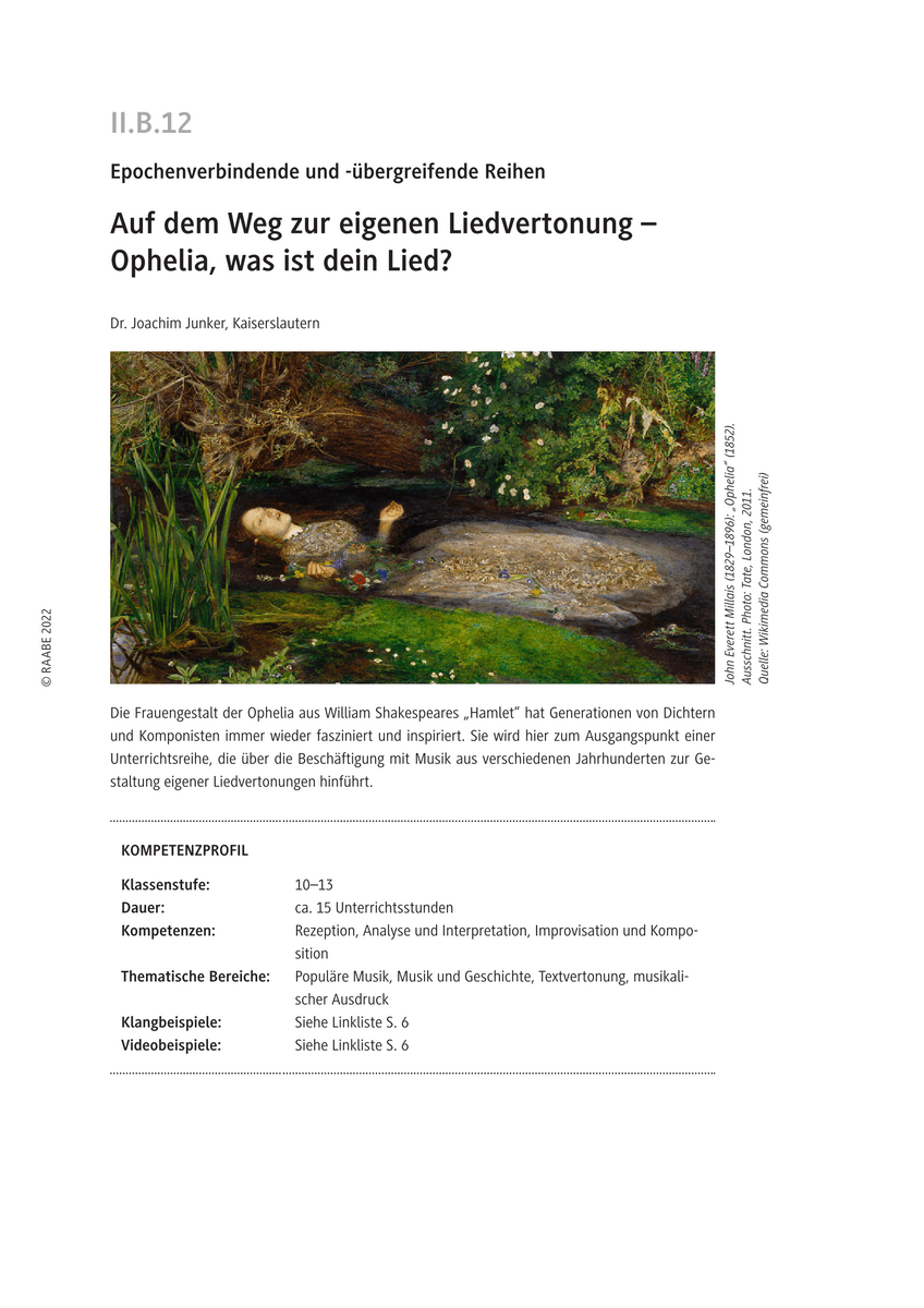 Auf dem Weg zur eigenen Liedvertonung