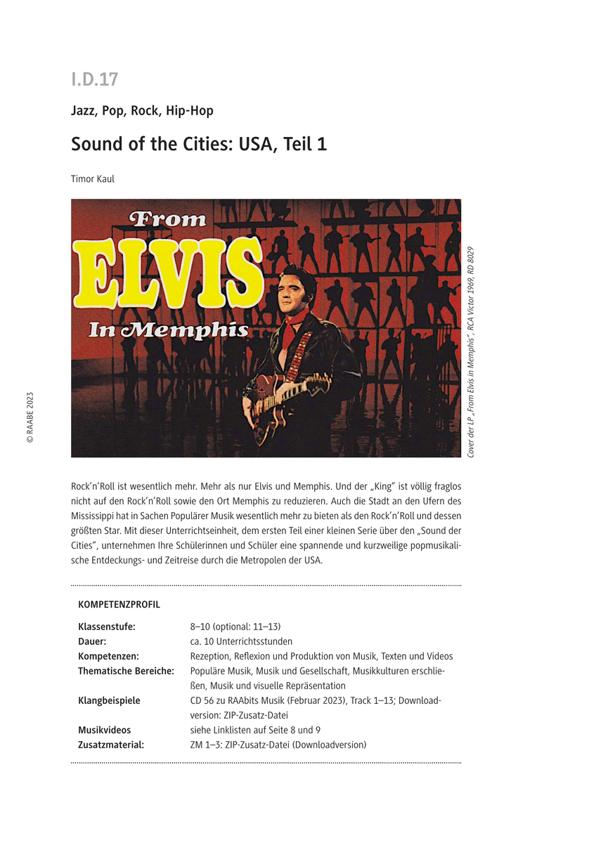 Sound of the Cities: USA, Teil 1