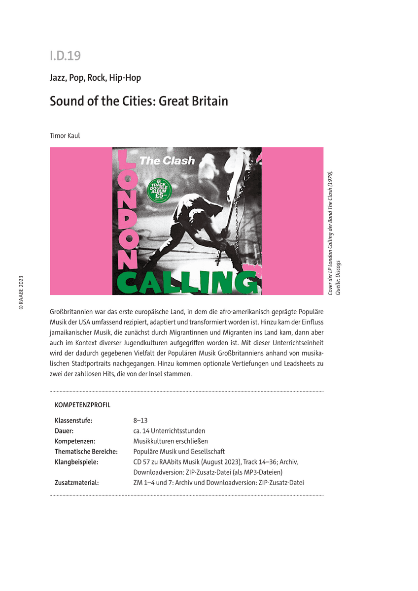 Sound of the Cities: Great Britain