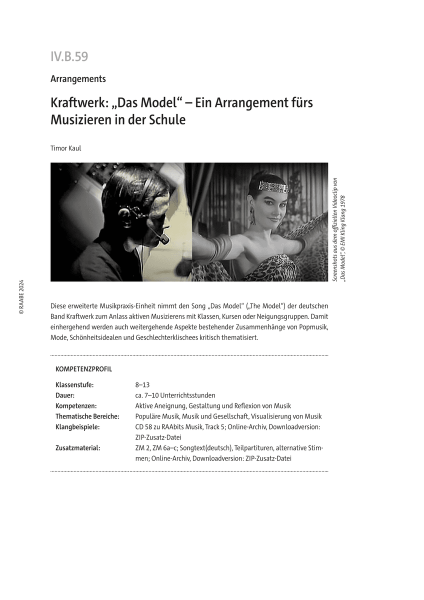 Kraftwerk: „Das Model“
