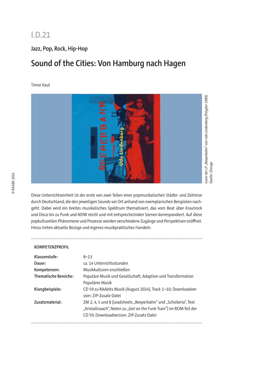 Sound of the Cities: Von Hamburg nach Hagen
