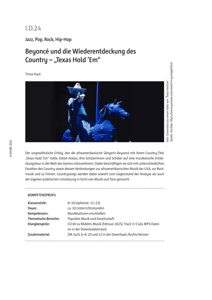 Beyoncé und die Wiederentdeckung des Country