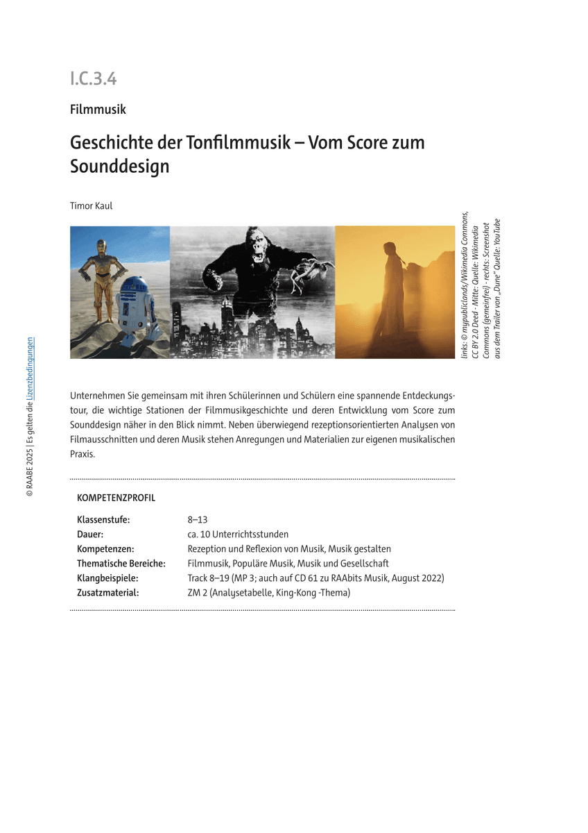 Geschichte der Tonfilmmusik