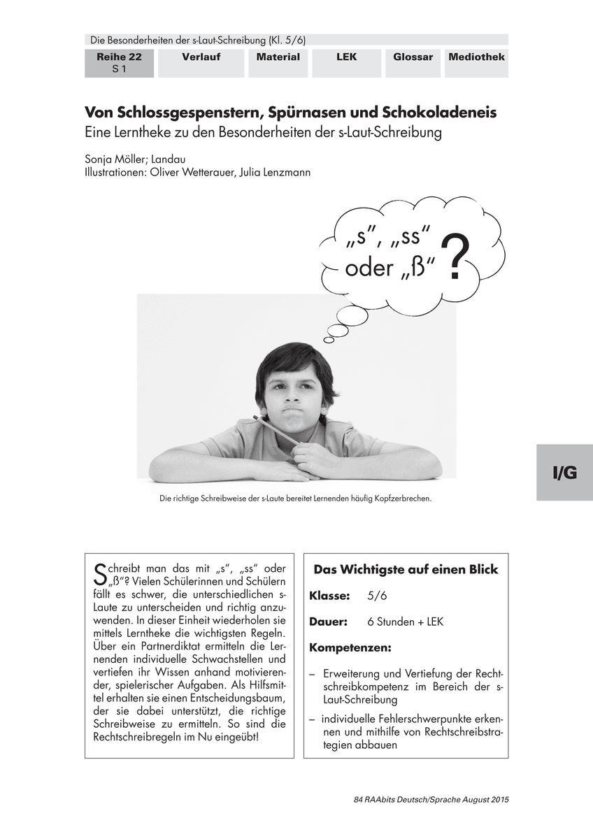 Von Schlossgespenstern, Spürnasen und Schokoladeneis