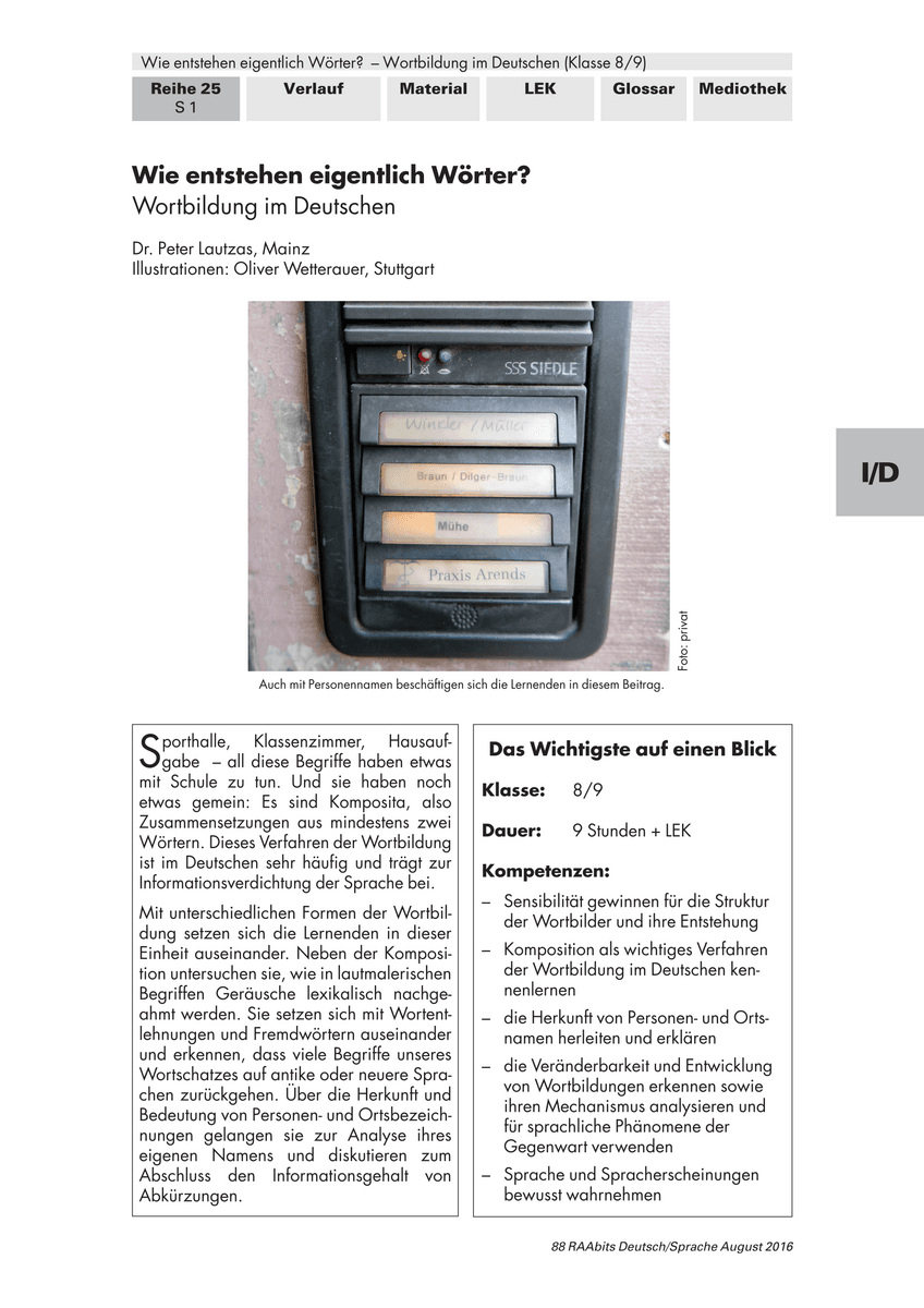 Wie entstehen eigentlich Wörter?