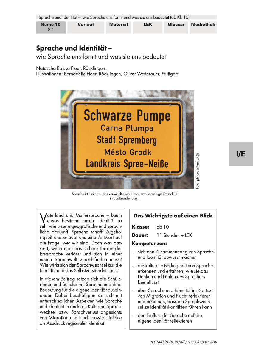 Sprache und Identität