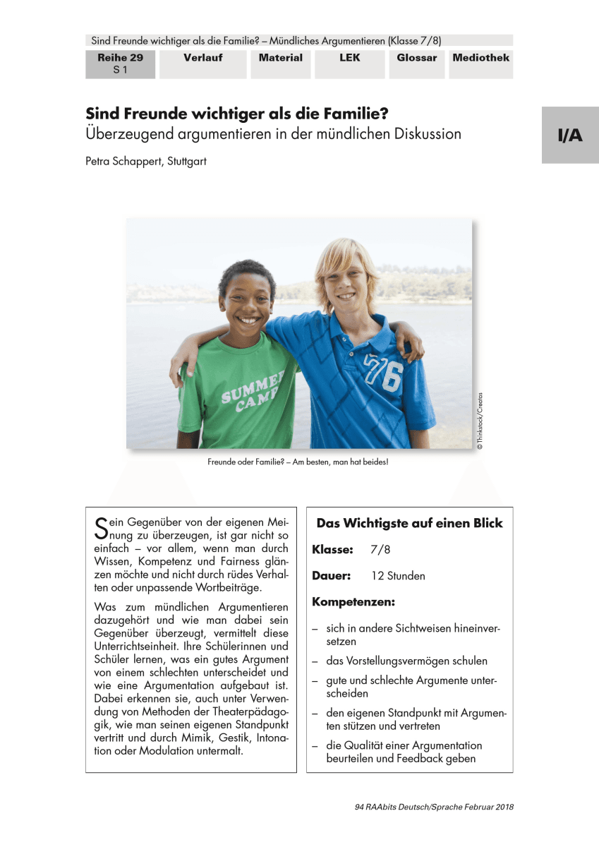Sind Freunde wichtiger als die Familie?