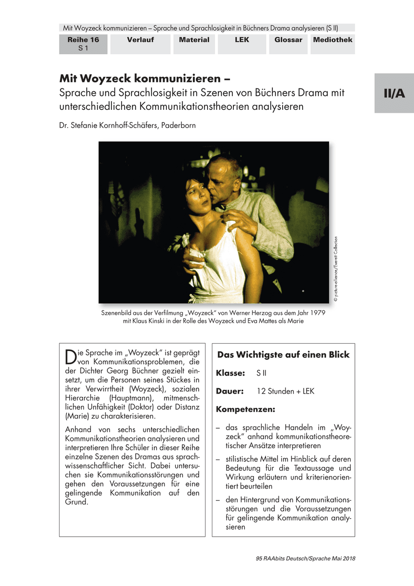 Mit Woyzeck kommunizieren