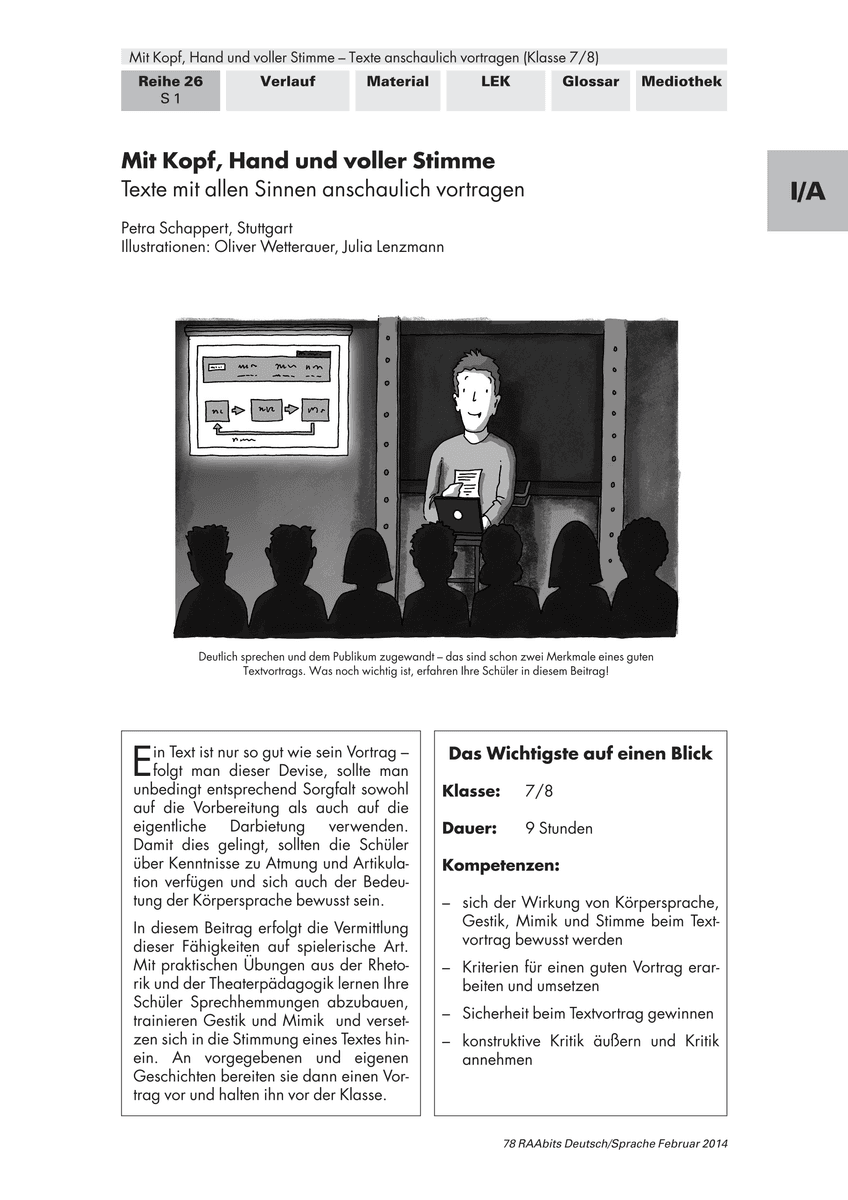 Mit Kopf, Hand und voller Stimme