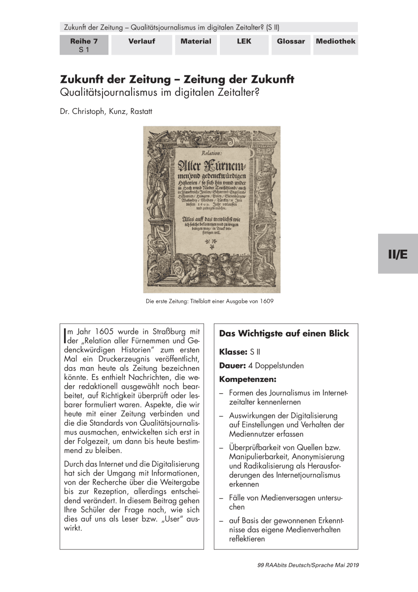 Zukunft der Zeitung - Zeitung der Zukunft