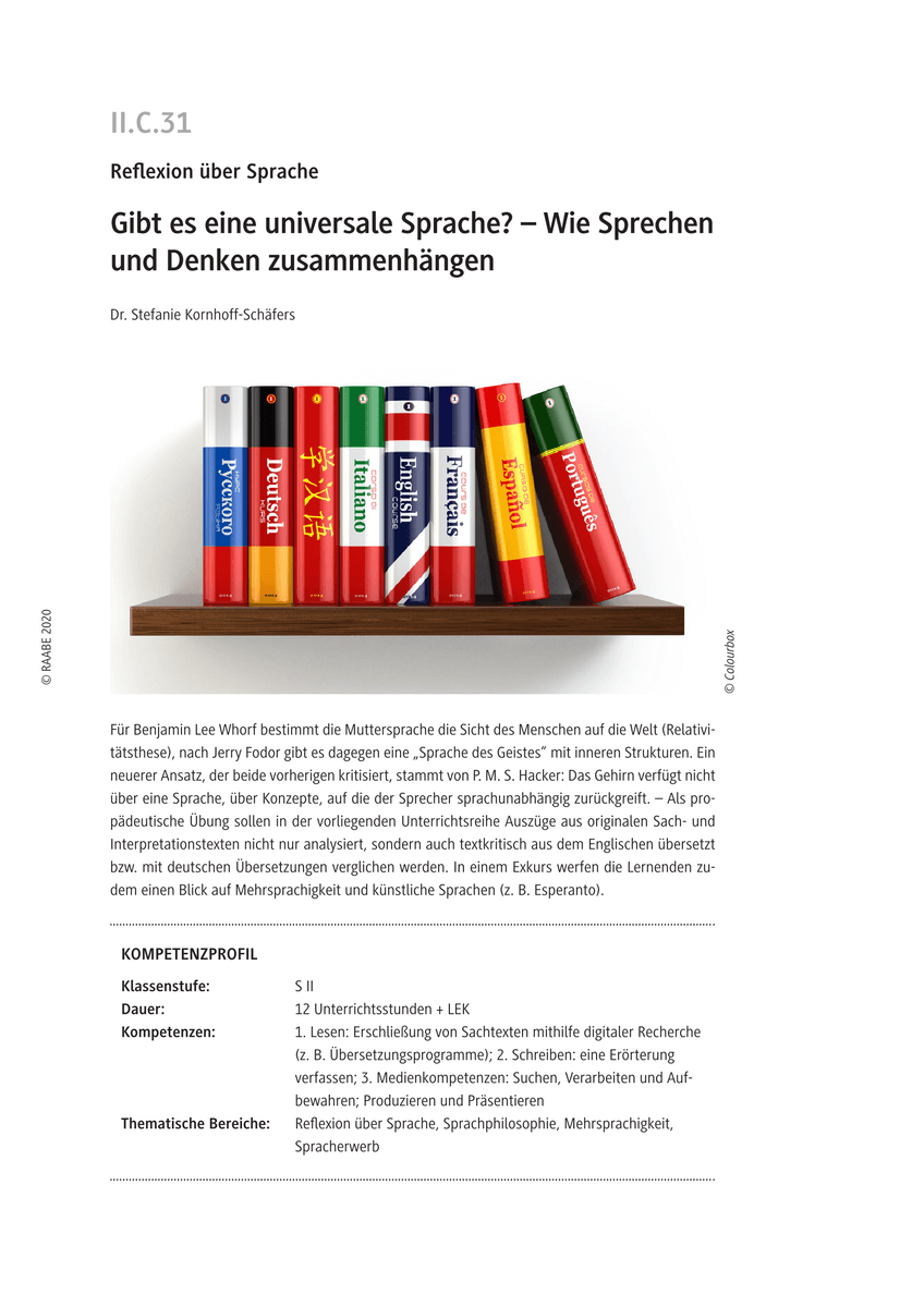Gibt es eine universale Sprache?