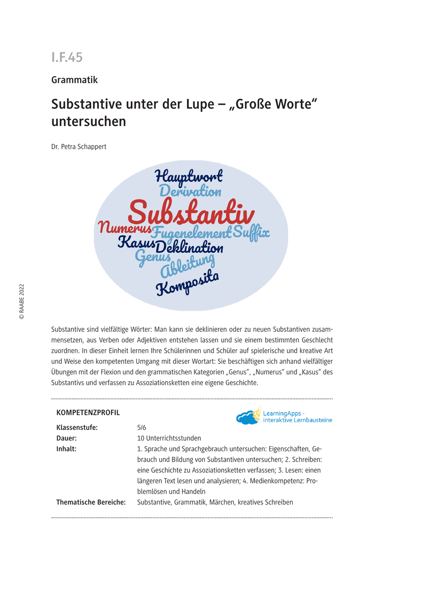 Substantive unter der Lupe