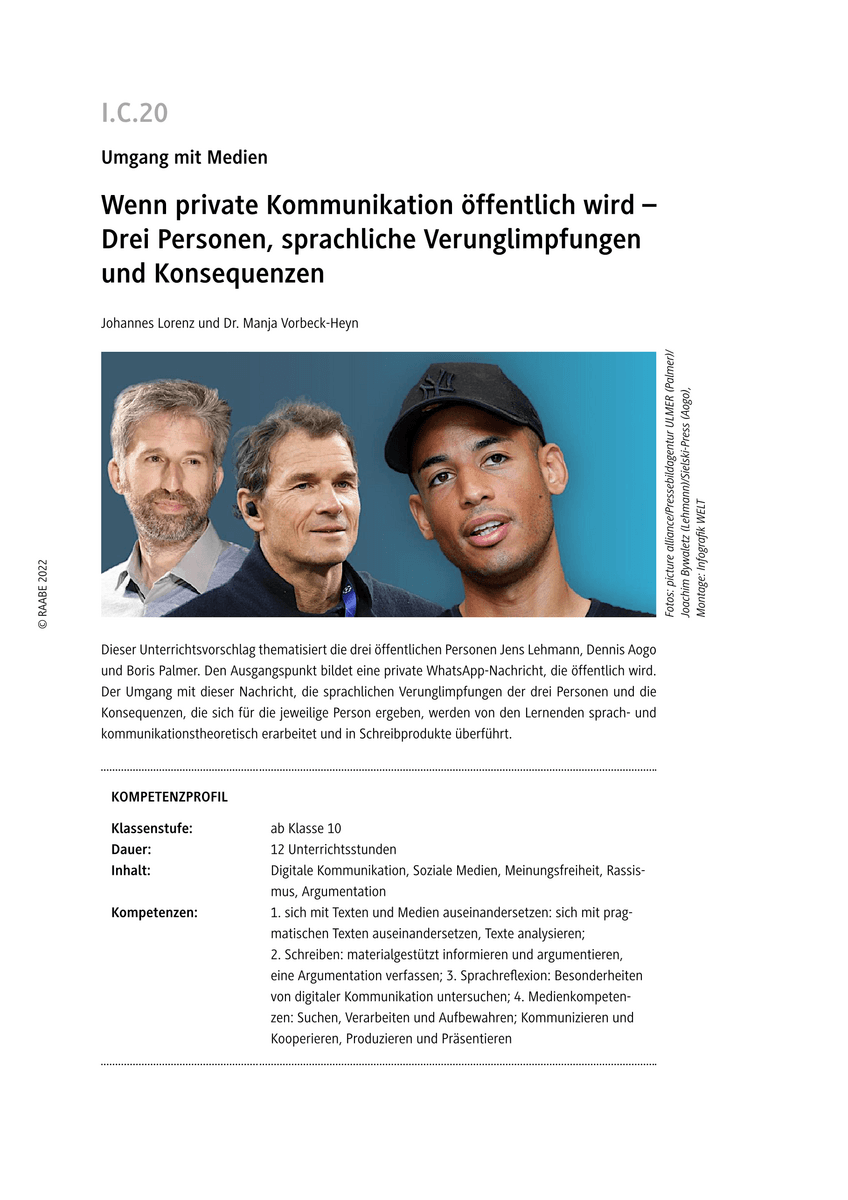 Wenn private Kommunikation öffentlich wird
