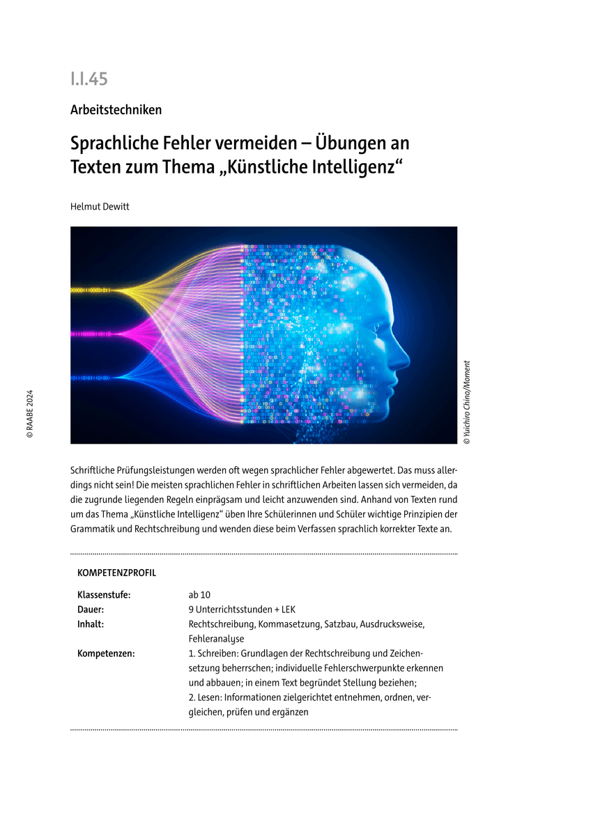 Sprachliche Fehler vermeiden